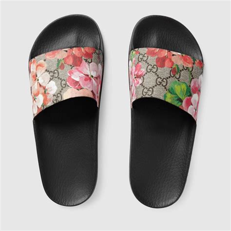 gucci gg bloom espadrilles|Gucci floral slide sandals.